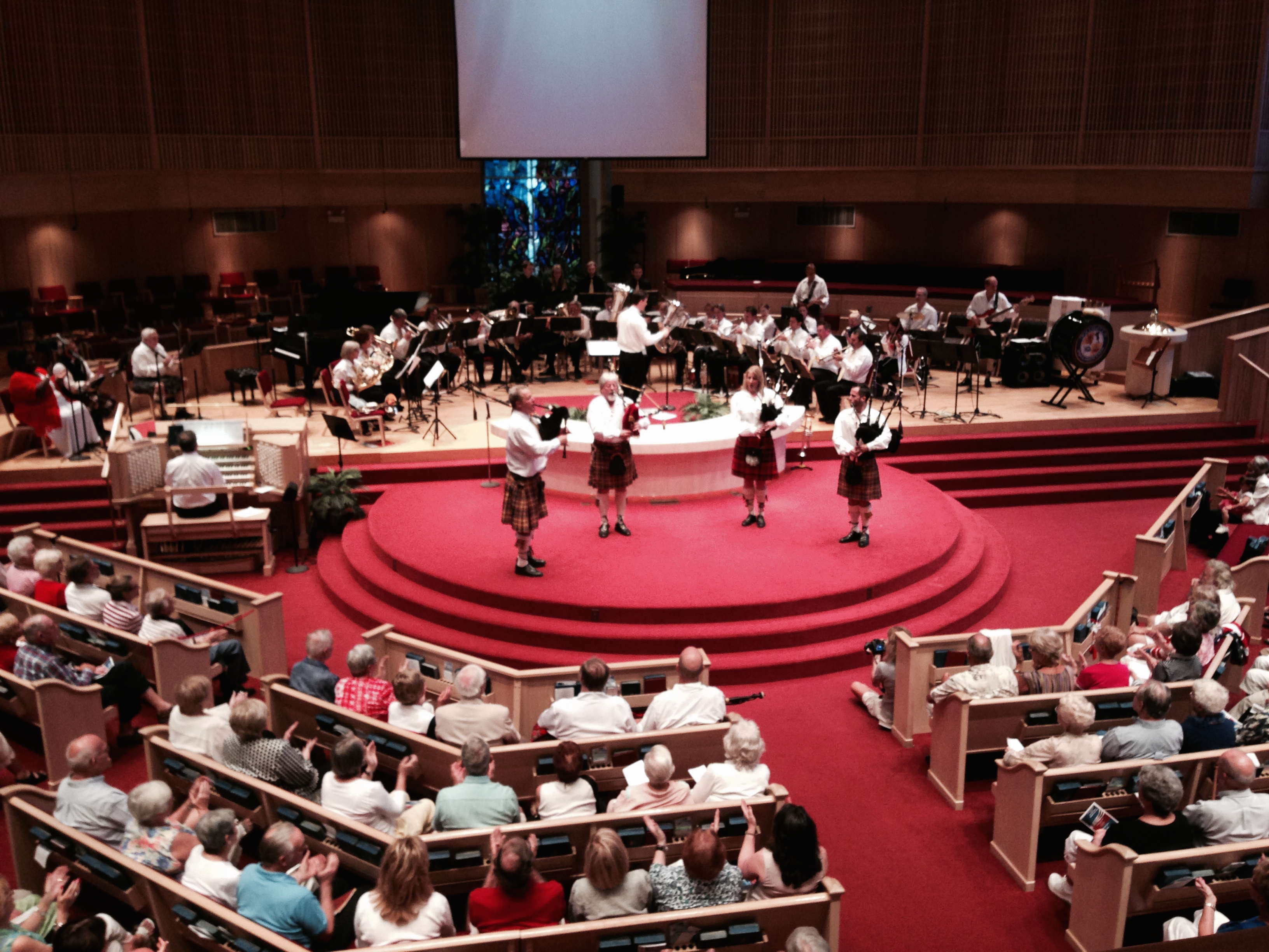 First Brass and Jacobite Band at 8th Annual Memorial Day Show at Church of the Palms - 5-25-14